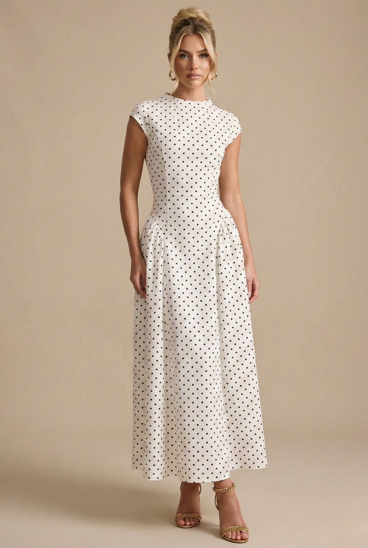 Beatrice | Women's Polka Dot Maxi Dress