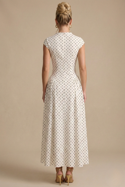 Beatrice | Women's Polka Dot Maxi Dress