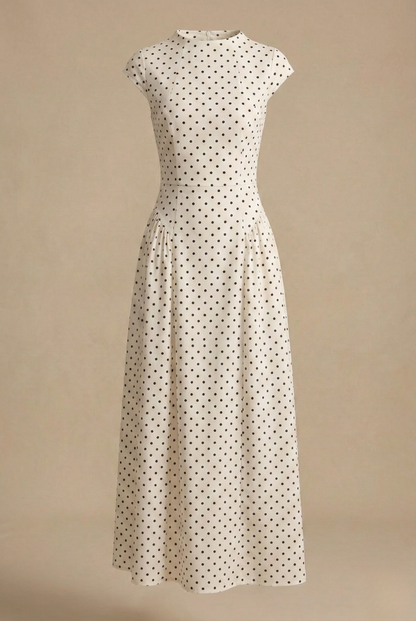 Beatrice | Women's Polka Dot Maxi Dress