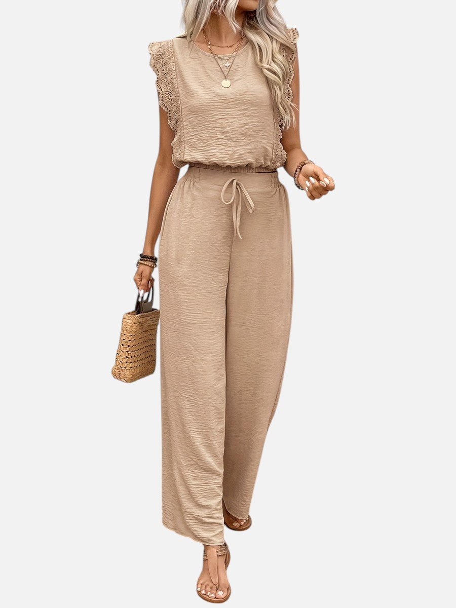 Delphine | Women's Relaxed Top and Wide Leg Trouser Set