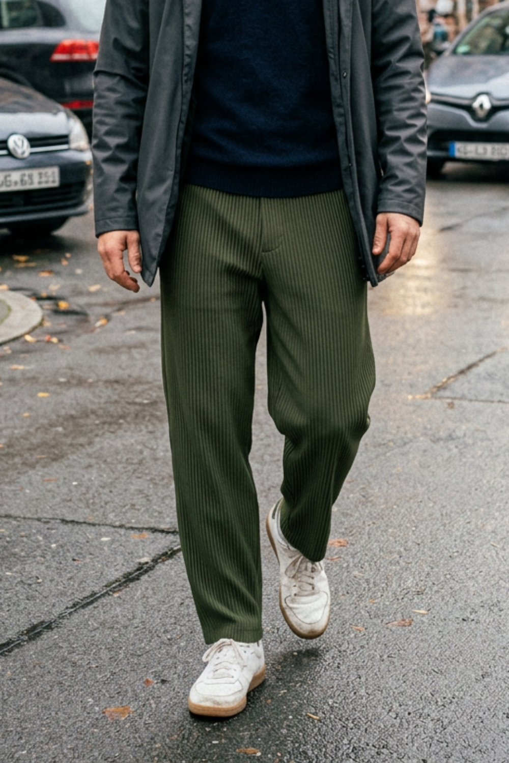 Wilder | Men's Textured Straight Cut Trousers