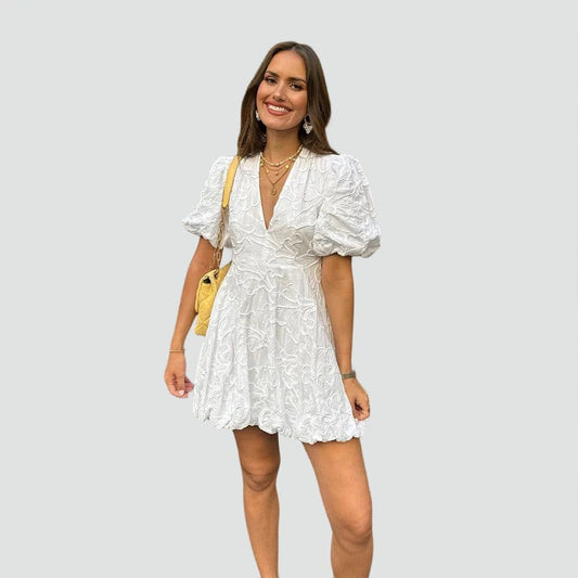Adeline | Women's High Neck Midi Dress