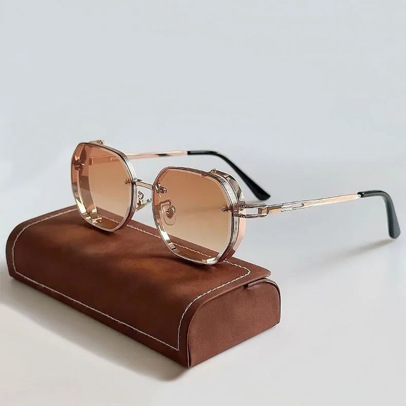 Caspian | Unisex Steampunk Aluminium Sunglasses
