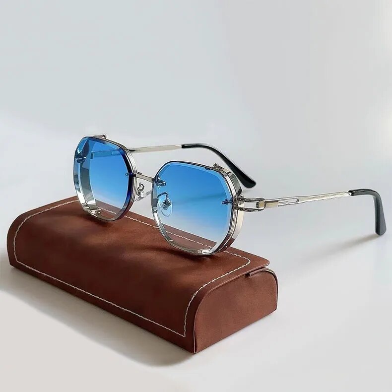 Caspian | Unisex Steampunk Aluminium Sunglasses