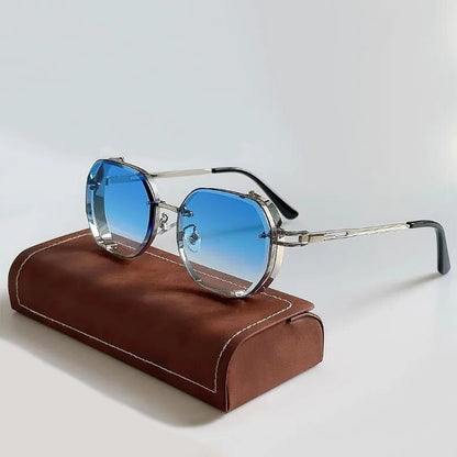 Caspian | Unisex Steampunk Aluminium Sunglasses