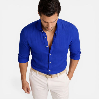 Julian | Men's Slim Fit Linen Cotton Shirt