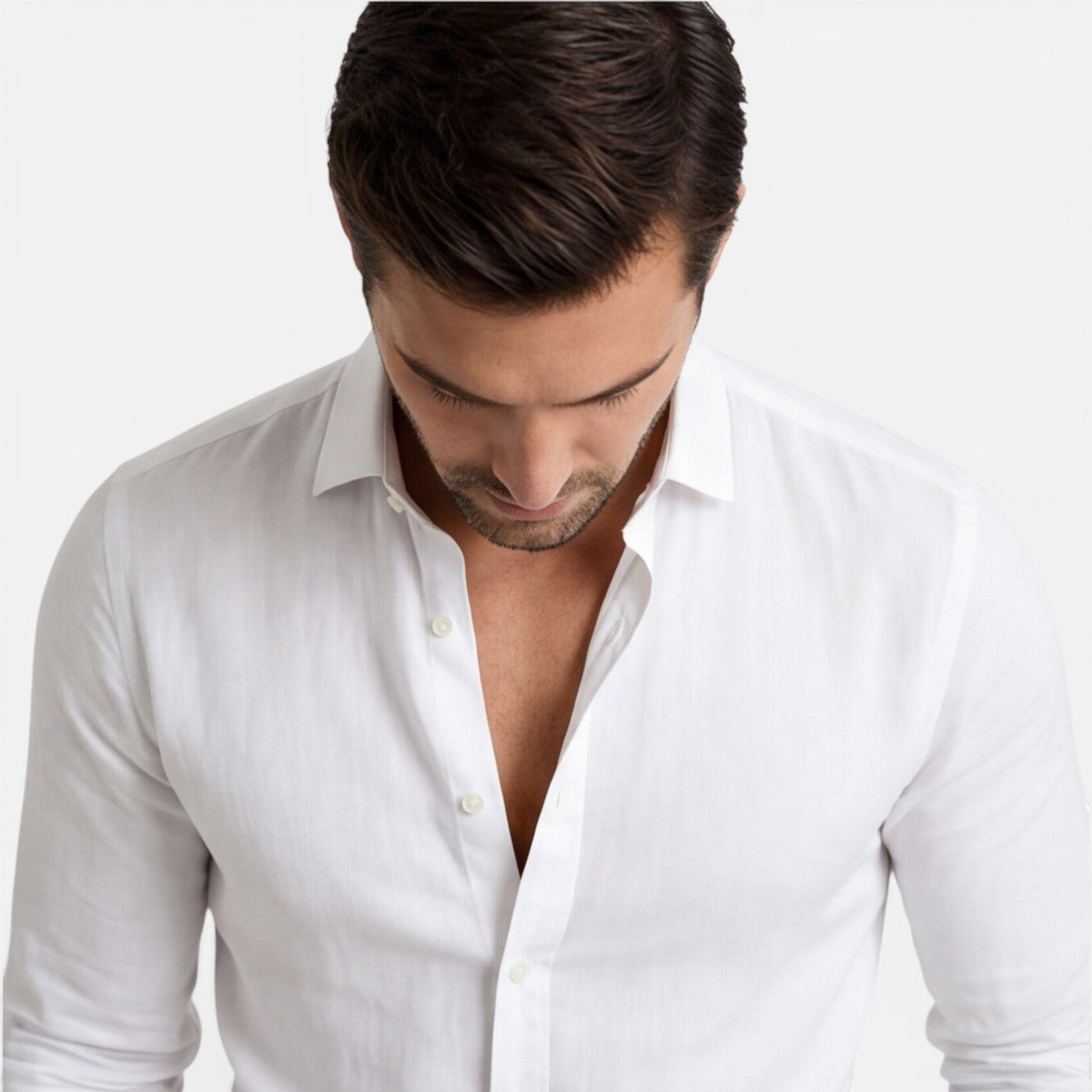 Julian | Men's Slim Fit Linen Cotton Shirt