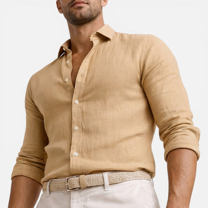 Julian | Men's Slim Fit Linen Cotton Shirt