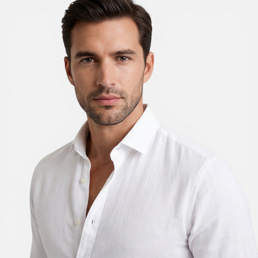 Julian | Men's Slim Fit Linen Cotton Shirt