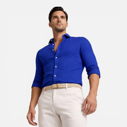 Julian | Men's Slim Fit Linen Cotton Shirt