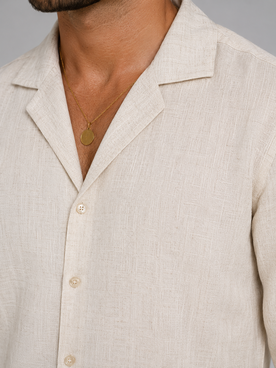 Malcolm | Men's Linen Style Shirt and Trouser Set