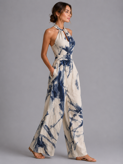 Bronwen | Women's Printed Wide-Leg Jumpsuit
