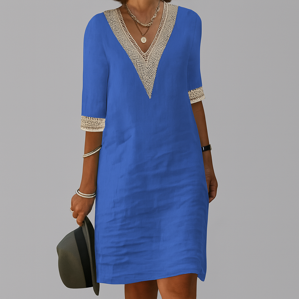 Orla | Women's Linen Summer Midi Dress