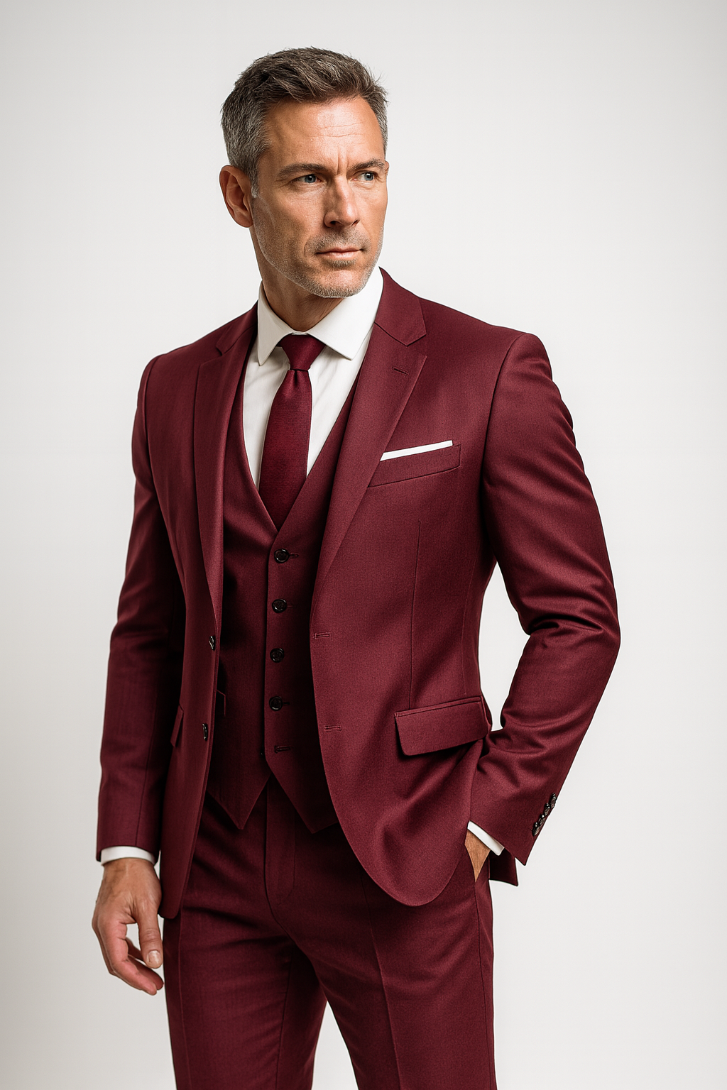 Nathaniel | Men's Elegant Three-Piece Suit