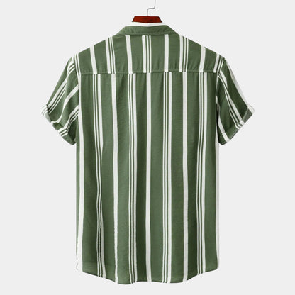 Roland | Men's Striped Short Sleeve Shirt