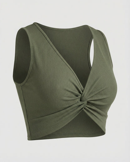Jade | Women's Twist Front Crop Top