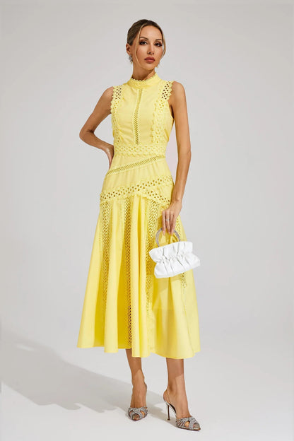 Lisette | Women's Elegant Sleeveless Lace Dress