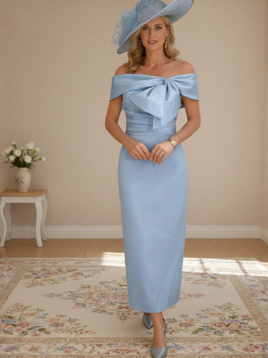 Lavinia | Women's Off-the-Shoulder Satin Maxi Dress