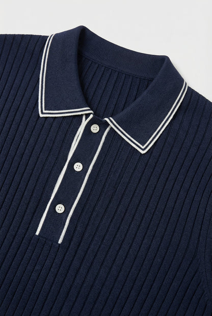 Craig | Men's Contrast Collar Knit Polo