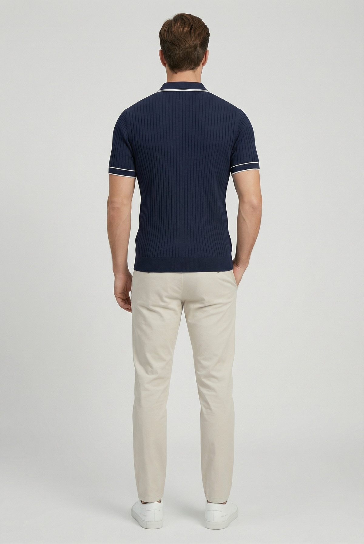 Craig | Men's Contrast Collar Knit Polo