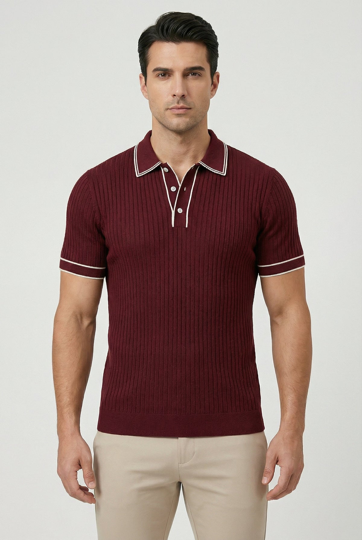 Craig | Men's Contrast Collar Knit Polo