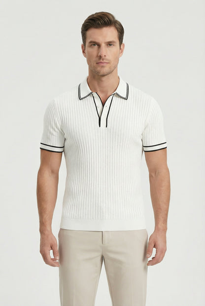 Craig | Men's Contrast Collar Knit Polo