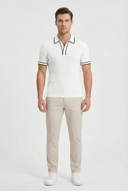 Craig | Men's Contrast Collar Knit Polo