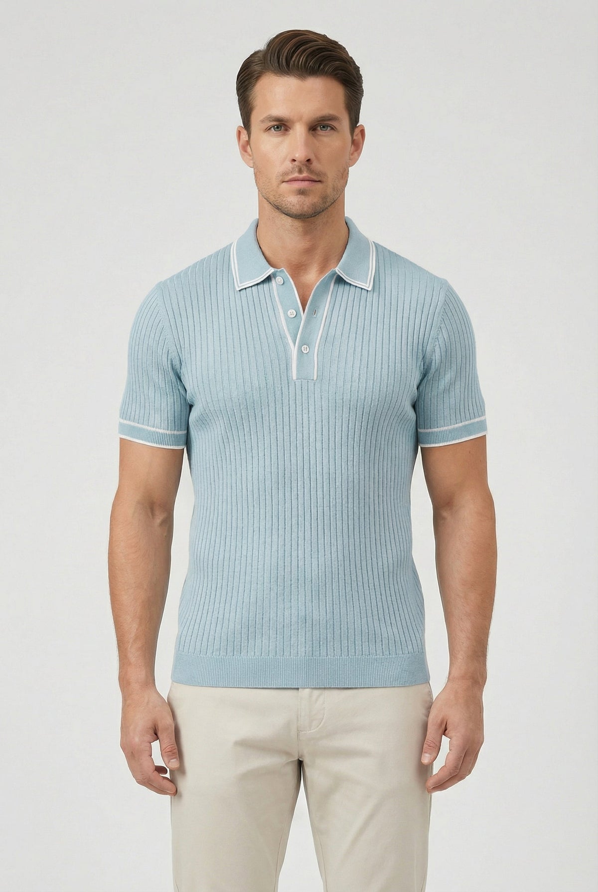 Craig | Men's Contrast Collar Knit Polo