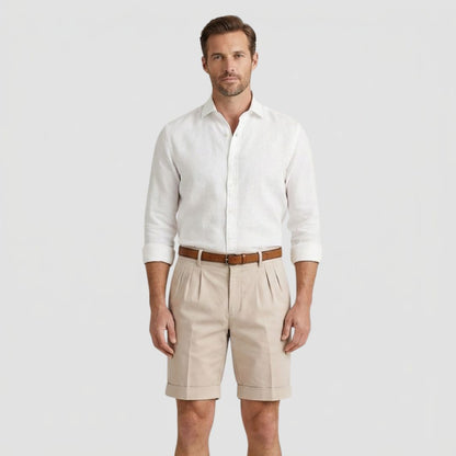 Alfred | Men's Double Pleat Chino Shorts