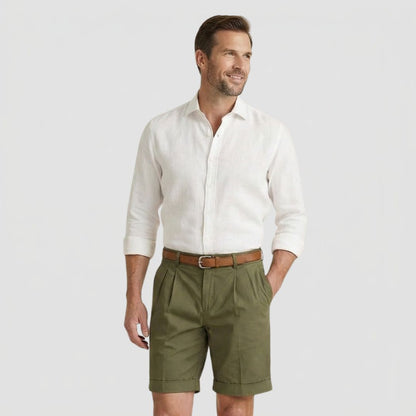 Alfred | Men's Double Pleat Chino Shorts
