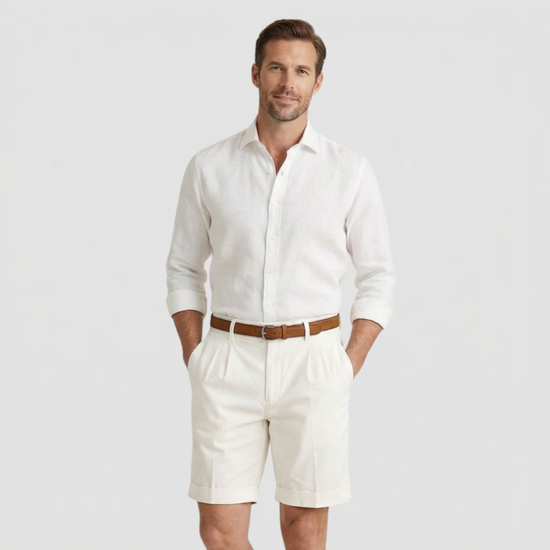 Alfred | Men's Double Pleat Chino Shorts