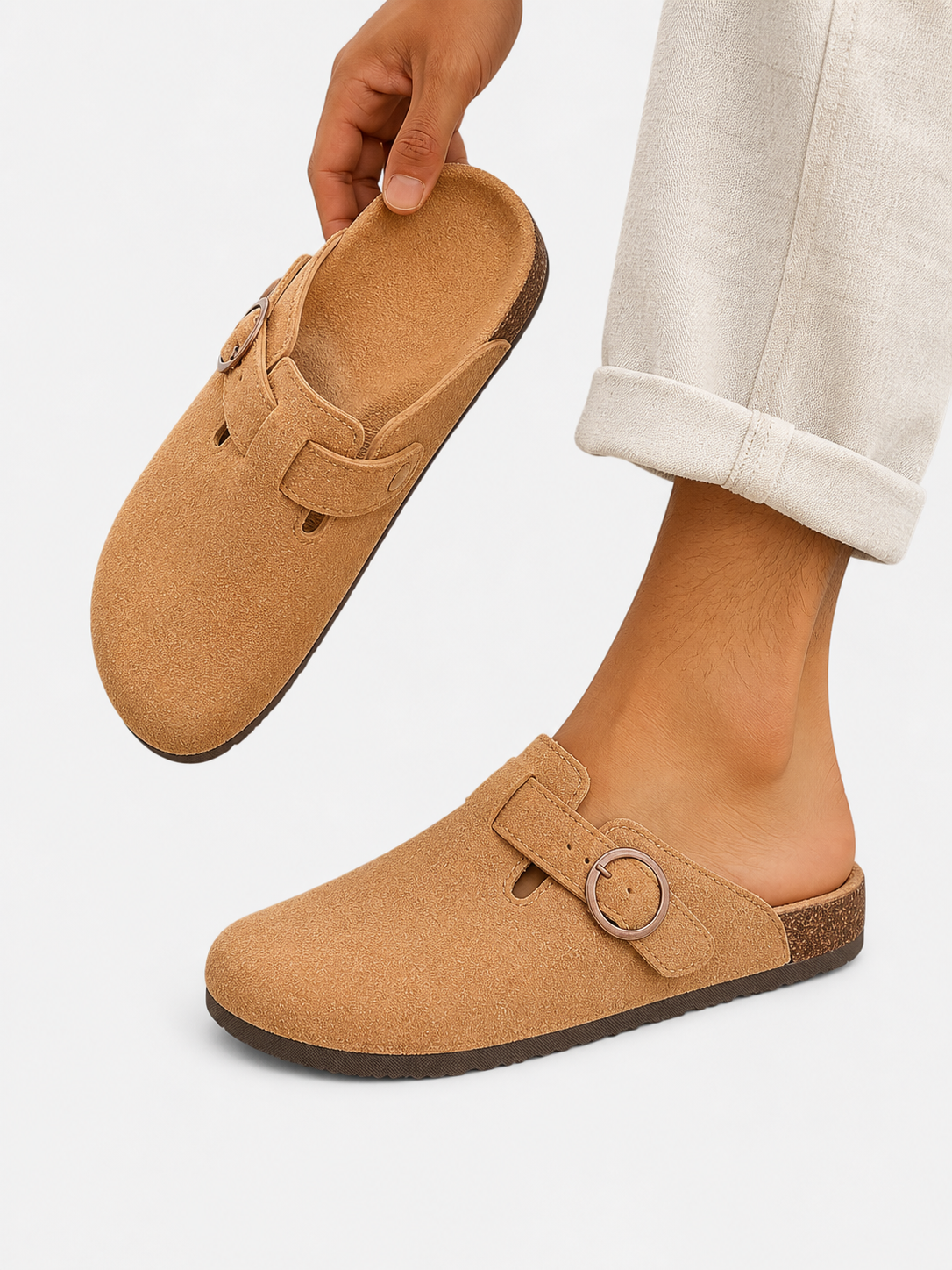 Cornelius | Men's Suede Look Slip-On Clogs