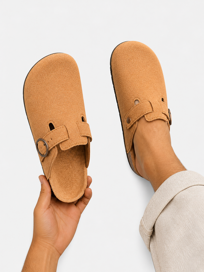 Cornelius | Men's Suede Look Slip-On Clogs