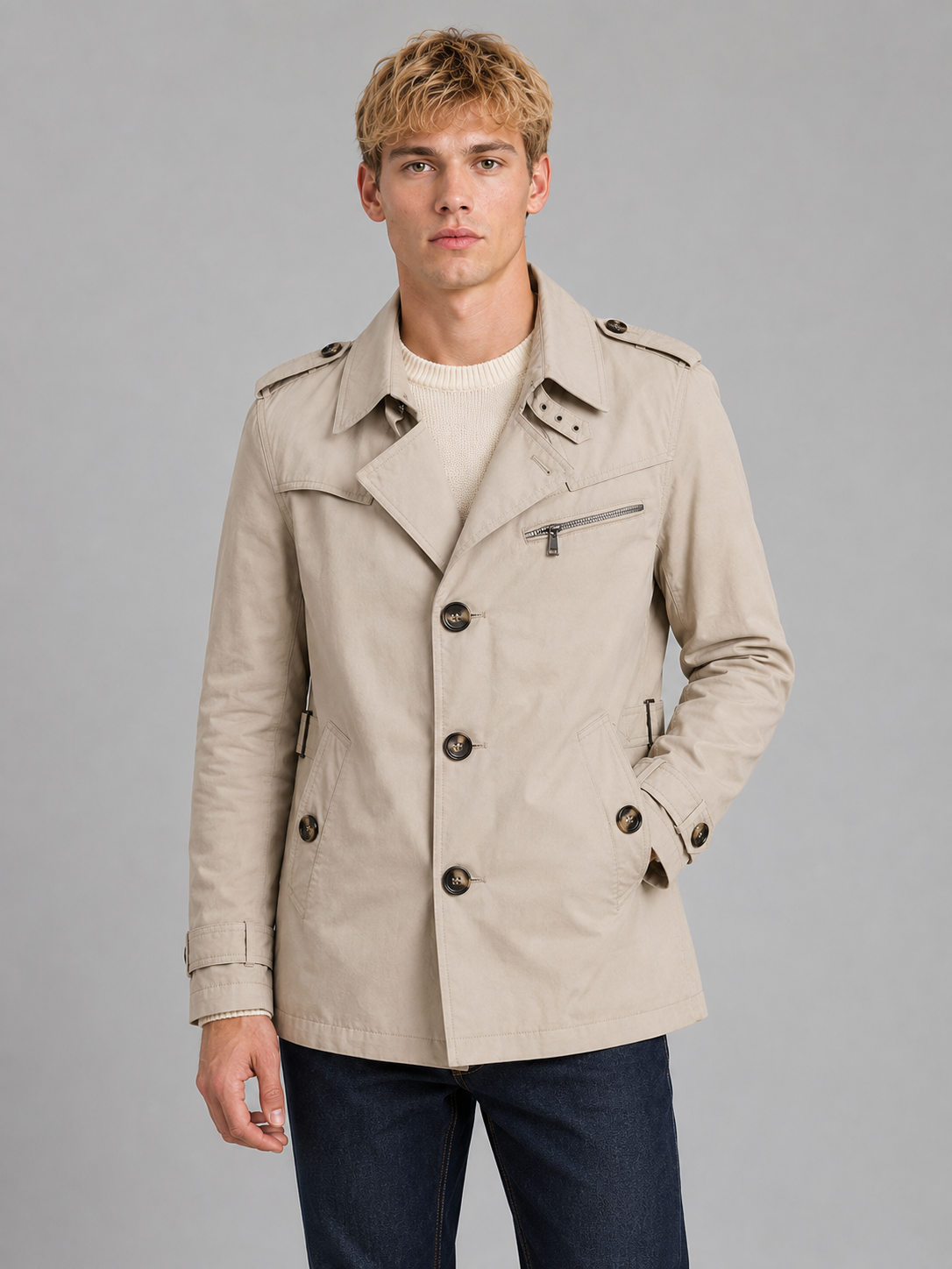 Thackery | Men's Double Breasted Trench Coat
