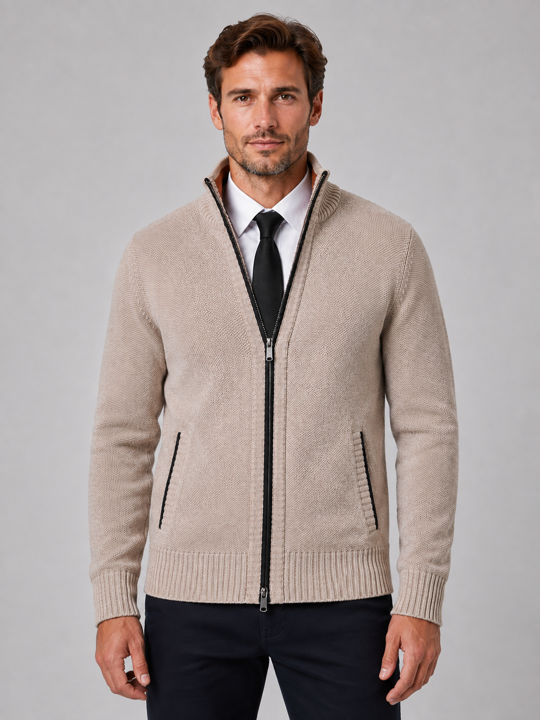 Hewitt | Men's Full Zip Knit Cardigan