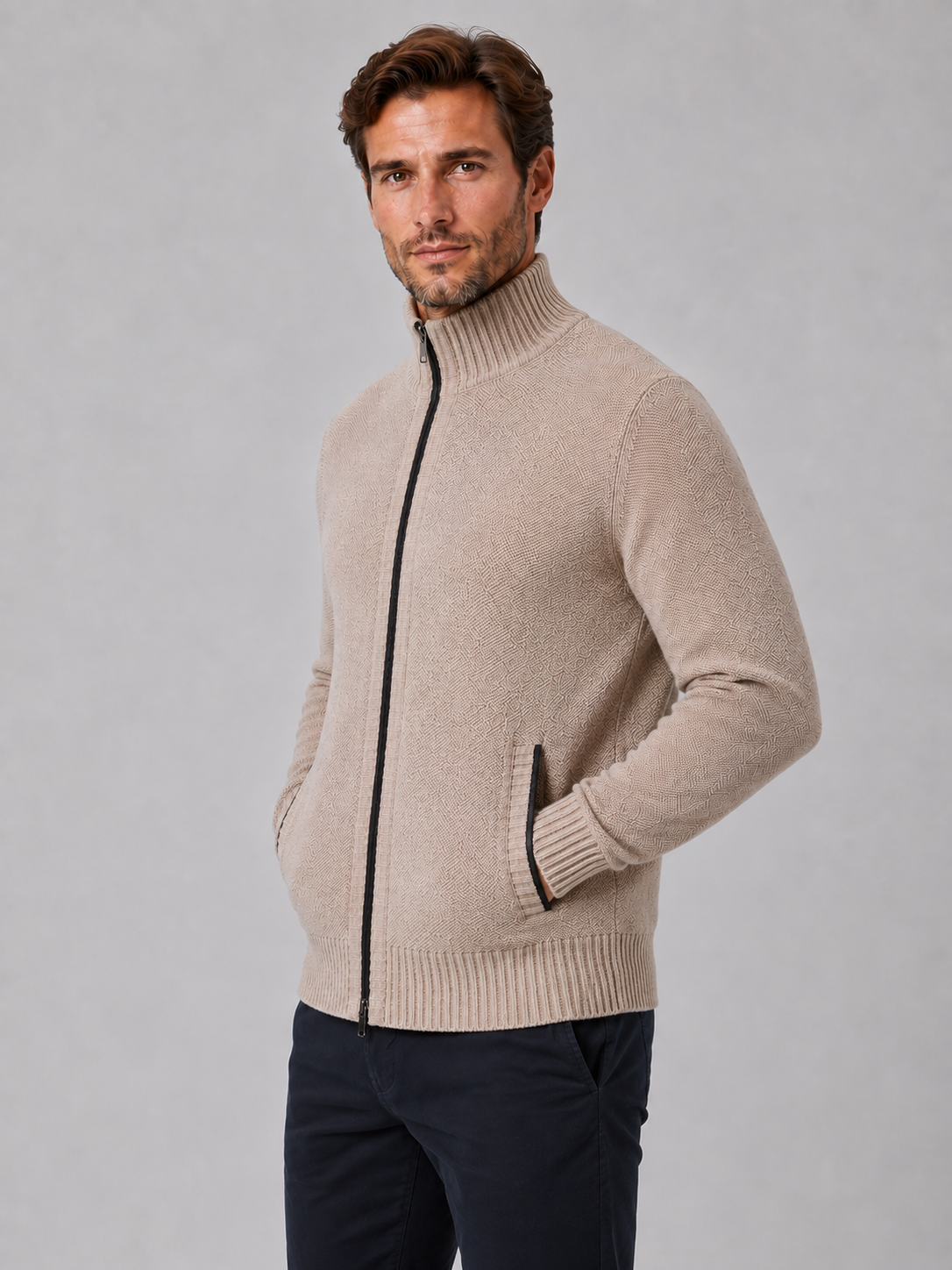Hewitt | Men's Full Zip Knit Cardigan