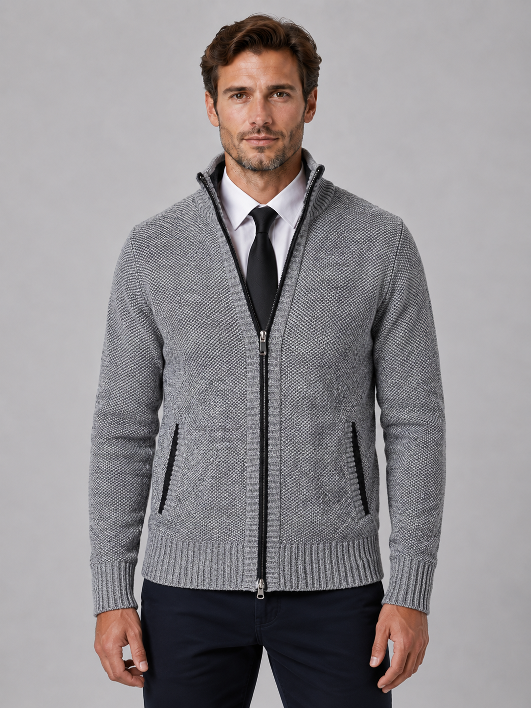 Hewitt | Men's Full Zip Knit Cardigan