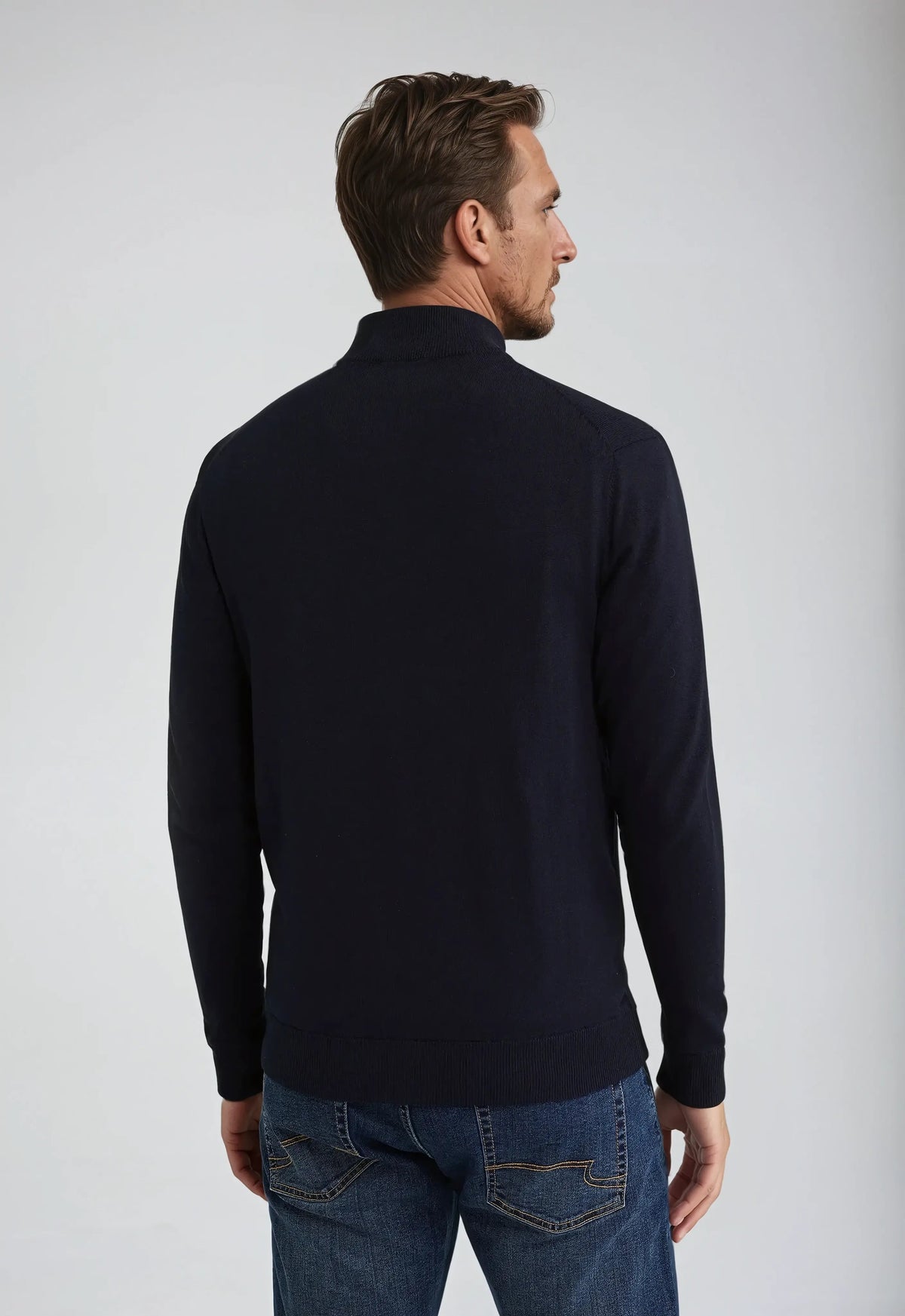 Michael | Men's Half Zip High Neck Sweater