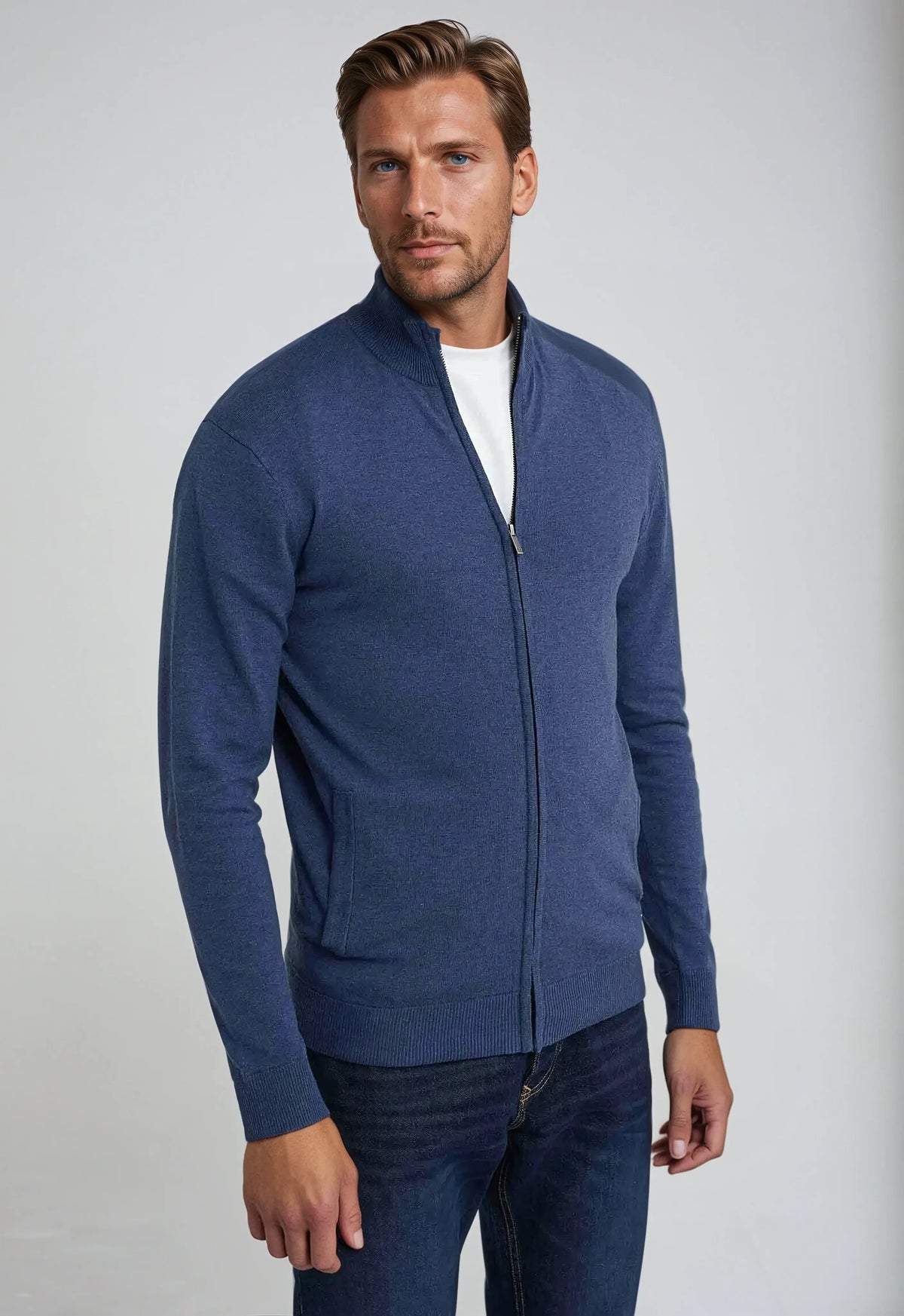 Michael | Men's Half Zip High Neck Sweater