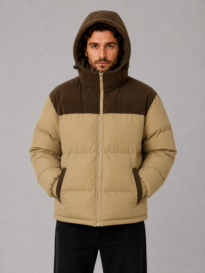 Foster | Men's Hooded Corduroy Puffer Jacket