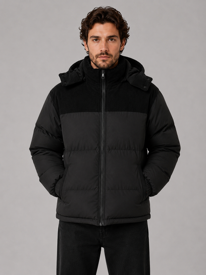 Foster | Men's Hooded Corduroy Puffer Jacket