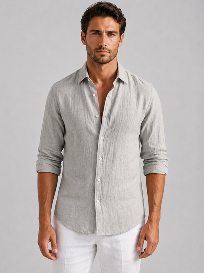 Ellis | Men's Linen Look Summer Shirt