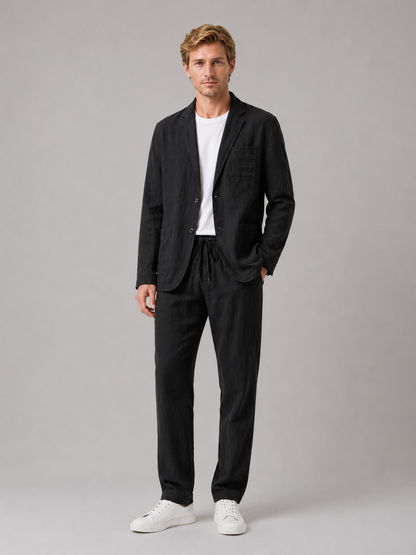 Lawrence | Men's Linen Style Blazer and Trouser Set