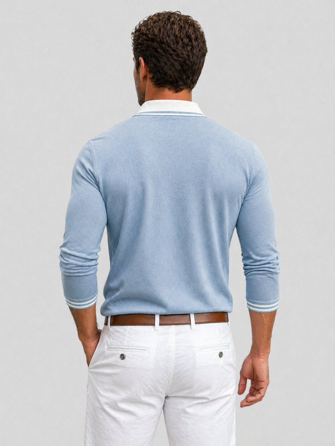 Nigel | Men's Long Sleeve Polo Shirt