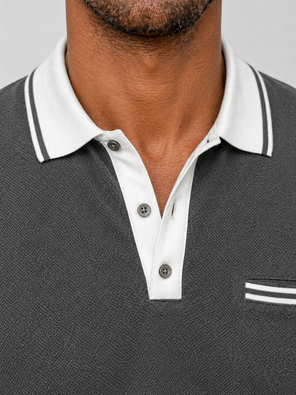 Nigel | Men's Long Sleeve Polo Shirt
