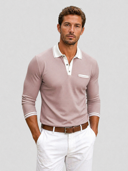 Nigel | Men's Long Sleeve Polo Shirt