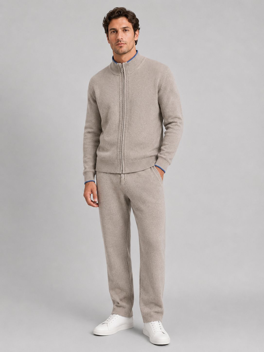 Montgomery | Men's Merino Wool Zip-Up Lounge Set