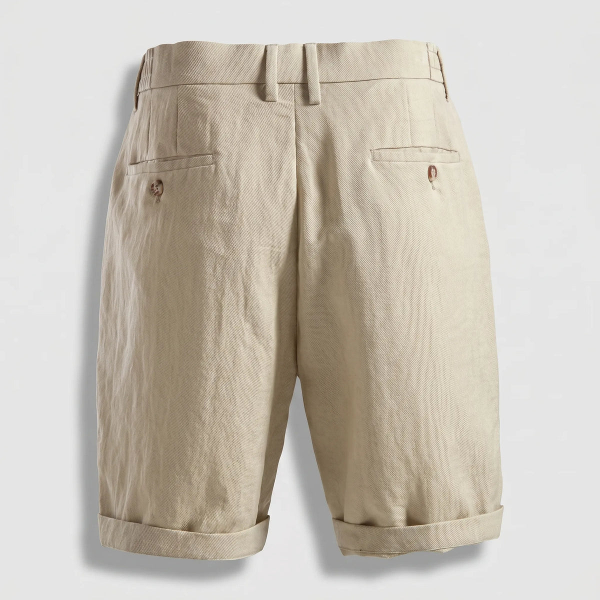 Warwick | Men's Pleated Linen Look Shorts