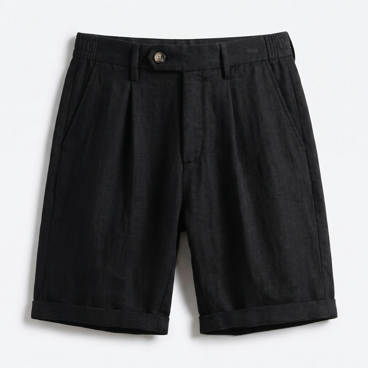 Warwick | Men's Pleated Linen Look Shorts