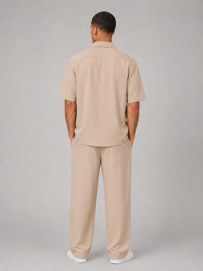 Cedric | Men's Short Sleeve Shirt and Trouser Co-Ord Set
